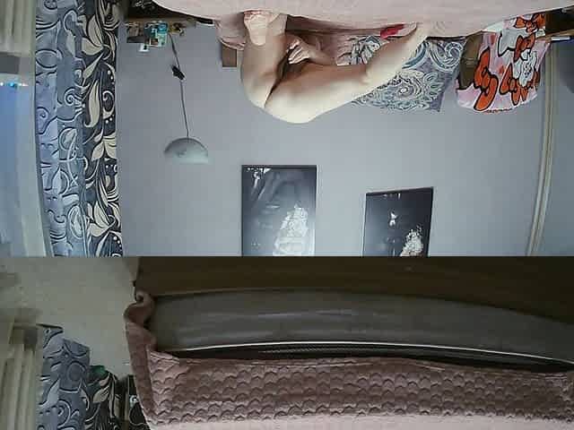 Stepmom with Big Round Ass and Hairy Cunt Gets Orgasm From Masturbation