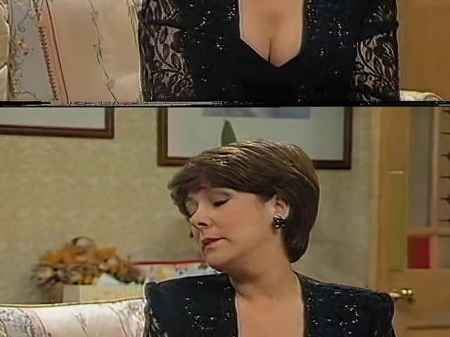 Lynda Bellingham Sexy Black Dress