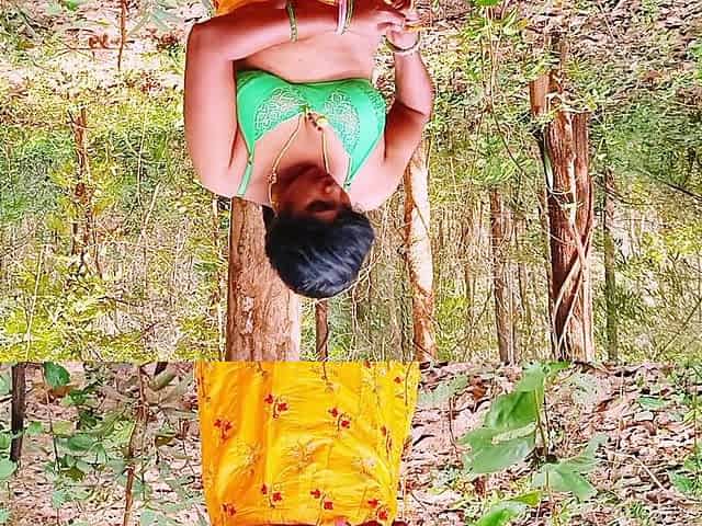 Outdoor Forest Sex. Desi Bhabi Fucking Husband's Small Big Dick. Telugu Dirty Talks.