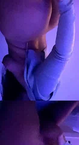Brunette solo darling masturbating at home