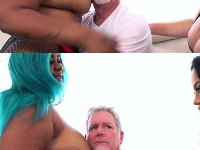 Sizzling Hot Interracial BBW Threesome
