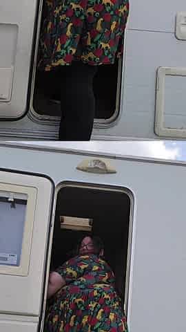 SSBBW Ladybrads Vs Caravan Door