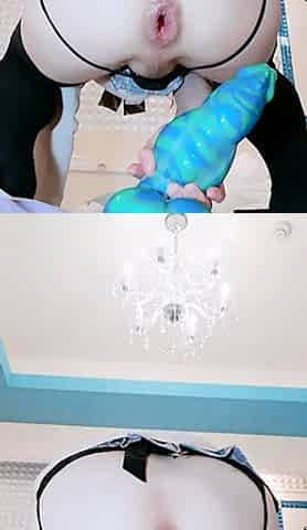 Mature asians up close toy and fingering masturbation action