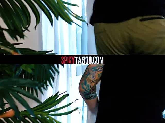 Blond Playgirl Caught Her Boyfriend Jerking Behind The Curtain