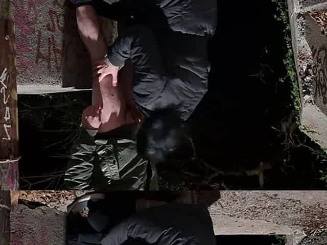 White Trash Stepmother Sucking Fat Cock Outdoor