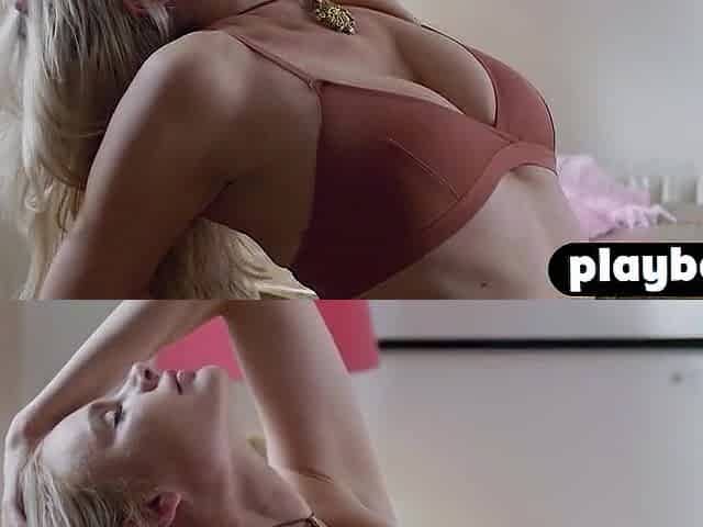 Hawt large titties blonde playgirl in nature's garb her marvelous body after hawt striptease