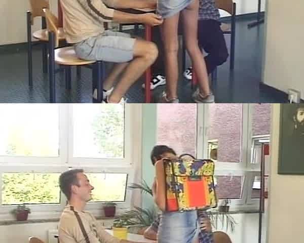 German Amateur Teen Threesome FMM Babe Brunette Fucked #7