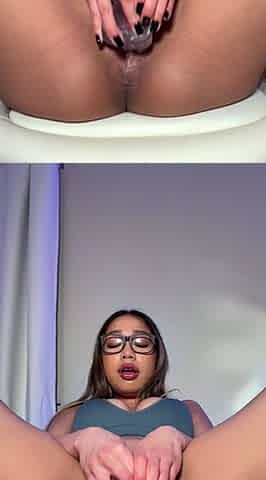 Sexy Alyssa Reece horny solo toy masturbation action