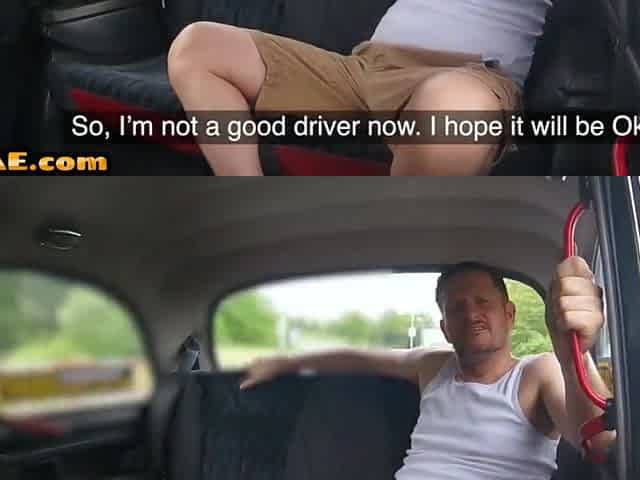Inked Cabdriver Busty Milf Rides Client Who Has No Cash