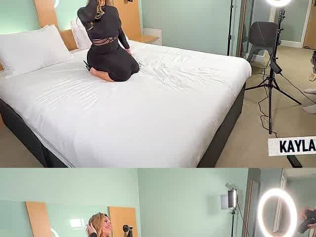 CONCUPISCENT PHOTOGRAPHER AND GOLDEN-HAIRED MODEL SCREW DURING THE PHOTOSHOOT