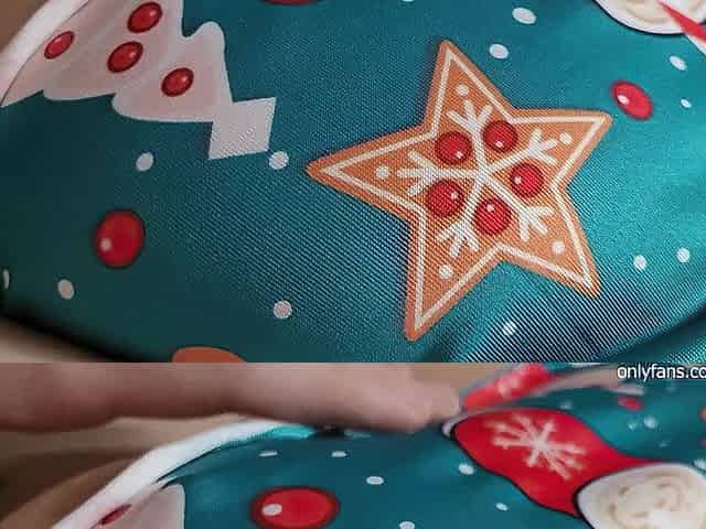 Shy Stepsister lets Me Touch Her Large Boobs on Christmas