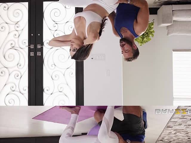 Big cock workout and mouth full of cum for sporty Ashly Anderson