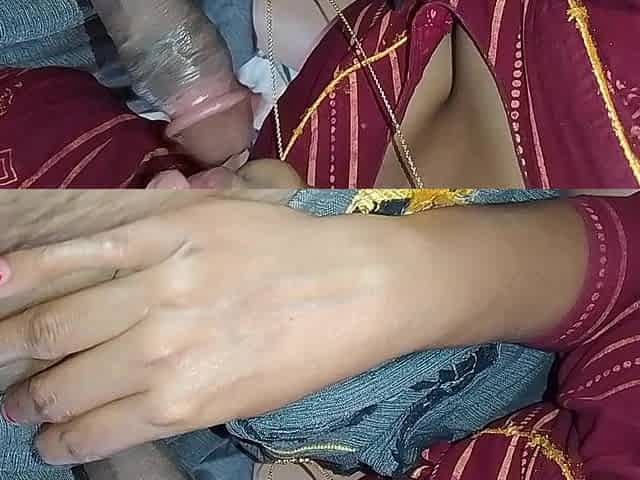 Mallu Puts Her Husband's Penis in Her Mouth