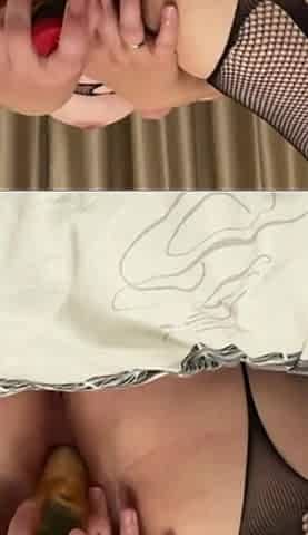 Julia Is Masturbating with Dildo Till Strong Real Orgasm