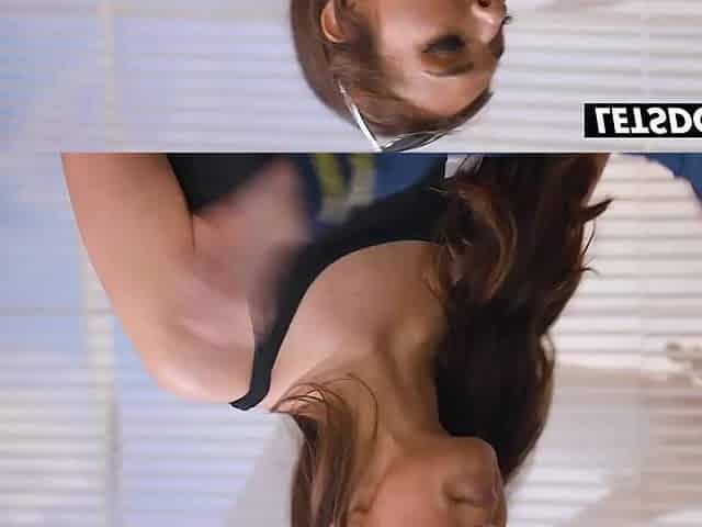 That babe Pulled My Uniform Open and Went Str8 for My Bazookas... Then the 3rd Beauty Widen Her Vagina Open