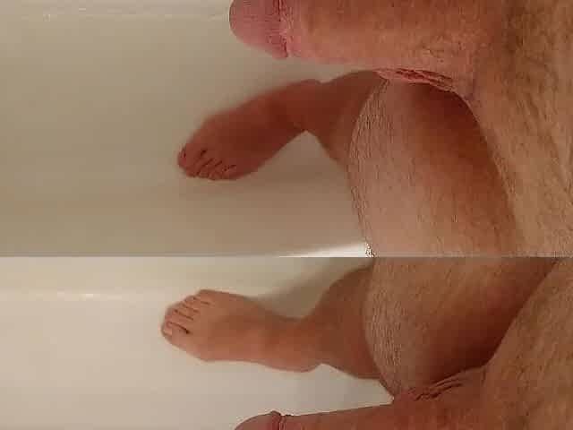 Pissing in the shower