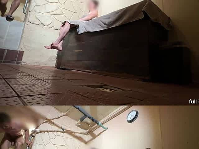 Naked Sauna Fun with My Friend Hot Redhead Girl with Her Tight Anal Vs My Big 9inch Dick