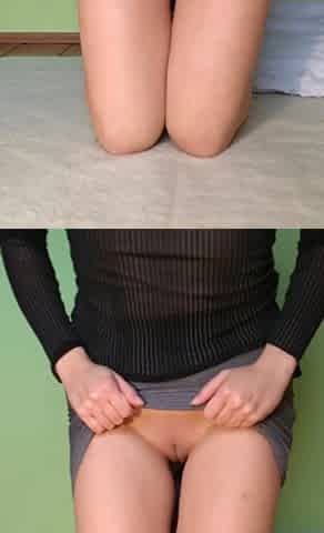 Hawt teacher shows her smooth vagina...
