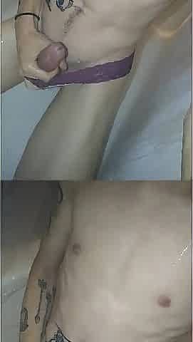 Cute CD Sissy Piddles During the time that Jerking
