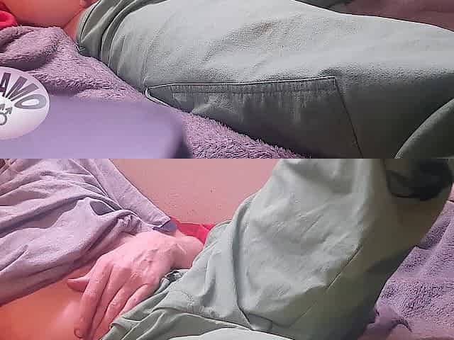 MeMySelfAndMyOwn groaning spunk fountain in panties after a intensive lewd tugjob. Teasing my slim juicy body.