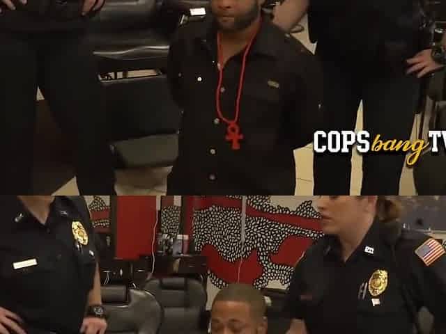 Busty Cops Catch Criminal Suspect As He Is Getting A Ha
