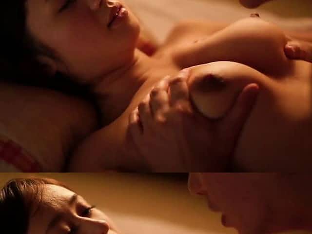 Japanese maid with the most perfect boobs in the erotic session