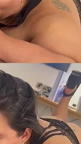 Slowly Passionatly Sucking Big Black Cock Moaning and Groaning