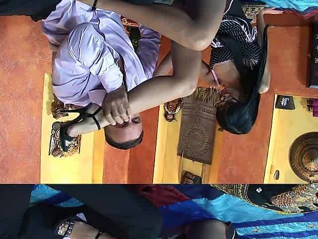 Hawt Ebony Angelika seduces her male ally's stepbrother