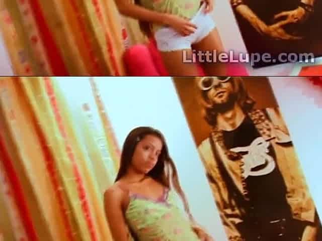 Little lupe lalin girl teen goes solo