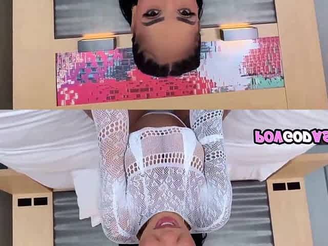 Black Whore Kona Jade Booty Sliding Hard Knob in her Constricted Moist Cunt