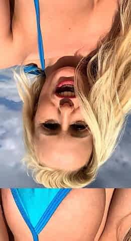 Big Boobed Blonde Masturbates With A Dildo In The Bathroom