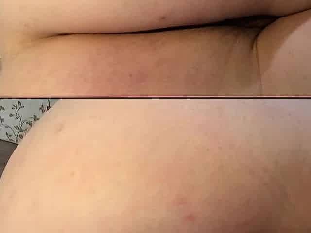 Angel cums hands free squeezing her haunches / Real palpitating climax