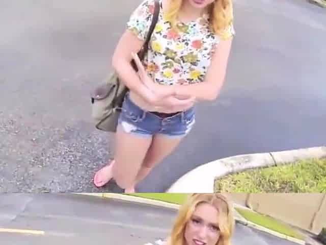 milf hot big ass blonde teen paid cash to fuck stranger pov