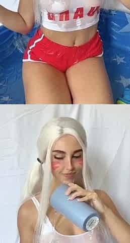 Webcam masturbation very hot blonde teen cum show on webcam