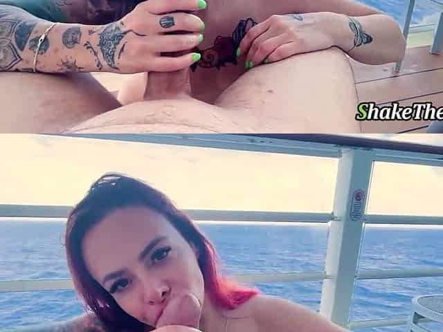 Shake the Snake - Amateur Sweetheart is Drilled by her Boyfriend on a Cruise