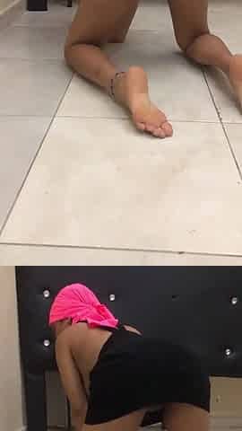 Dominican Girl Masturbating to Orgasm