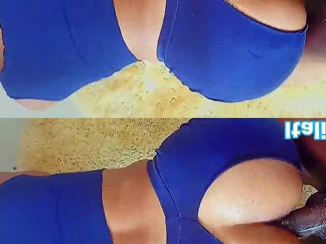 ItalianBf:Monster ebony schlong destroys large booty Latin chick.