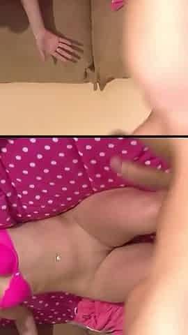 Dogging position in the bedroom