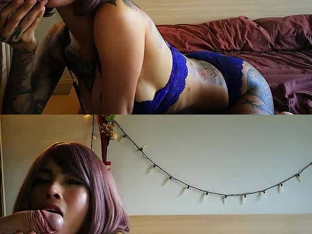 Suck and Bang in Blue Underware