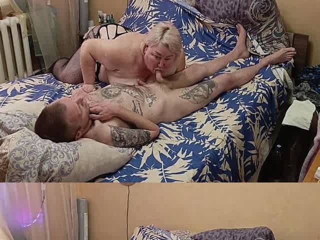 Stepmother-in-law Empties My Balls Of Cum By Giving Blowjob And Swallowing Cum