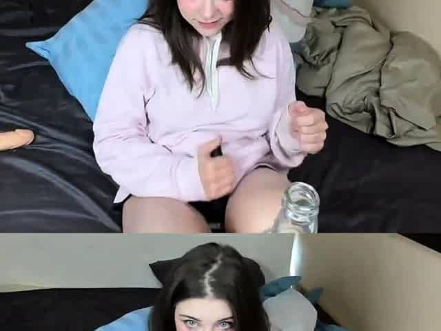Solo Female Orgasms with Dildo and Vibrator