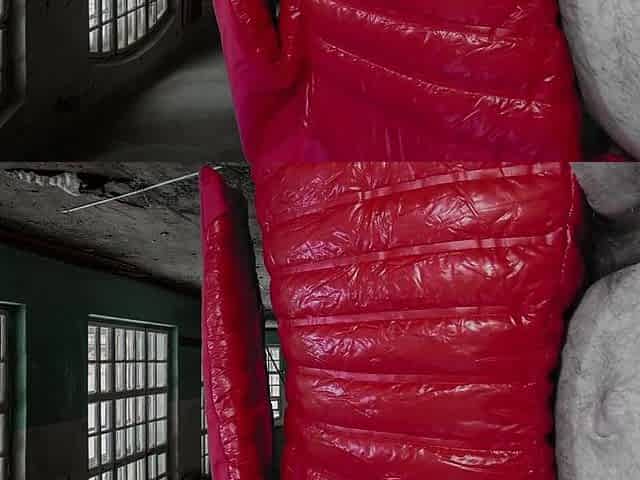 Cuming on soft shiny pink Titanium Girlfriend's Jacket