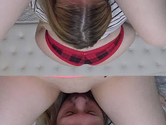 POV Booty Up Teen Cunt Eating