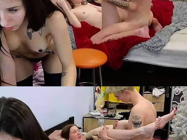 Hot hairy pussy teen and her horny friend get pounded hard l