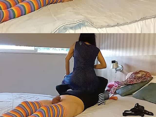 Sweating deepthroat orgasm below velvet skirts and lust silence