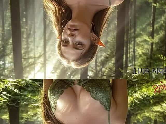 Whilst walking in the forest, a forest wench discovered me and drilled me. Sex with an elf [AI]