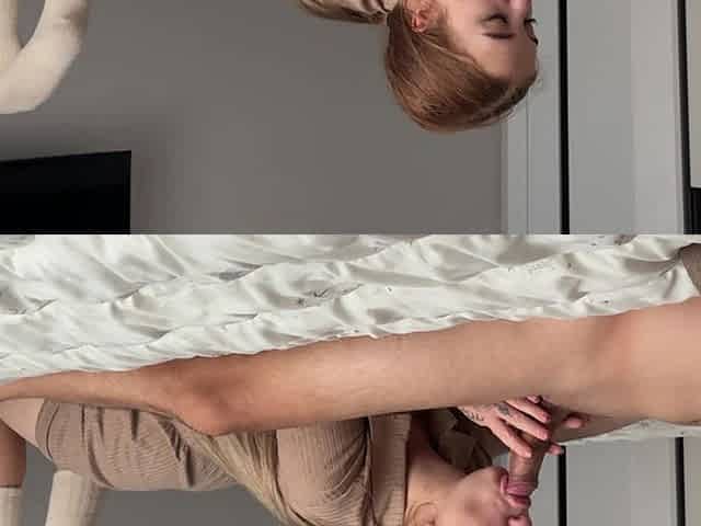Skinny Girl with Meaty Pussy Fucks Herself!