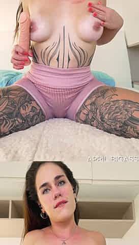 Another Call to My Lover...but This Time with a Giant Dildo in My Cone and Mouth