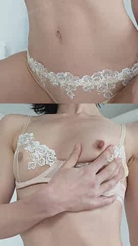 Sheer Lingerie on Skinny Fit Babe