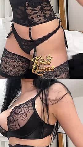 Kira Queen Strips Lace to Caress Her Wet Pussy Sensually!